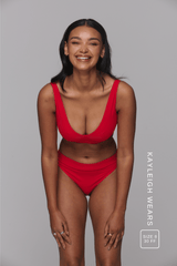 Everyday Eco Fuller Cup Bra & Thong Set - Red