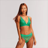 Signature Lace Bralette - Emerald