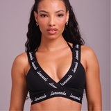 Cross Strap Sports Bra - Black