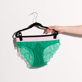 Synergy Lace Brief - Emerald