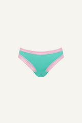 Kanten Micro Braziliaanse Slip - Groenblauw (Met beugel)
