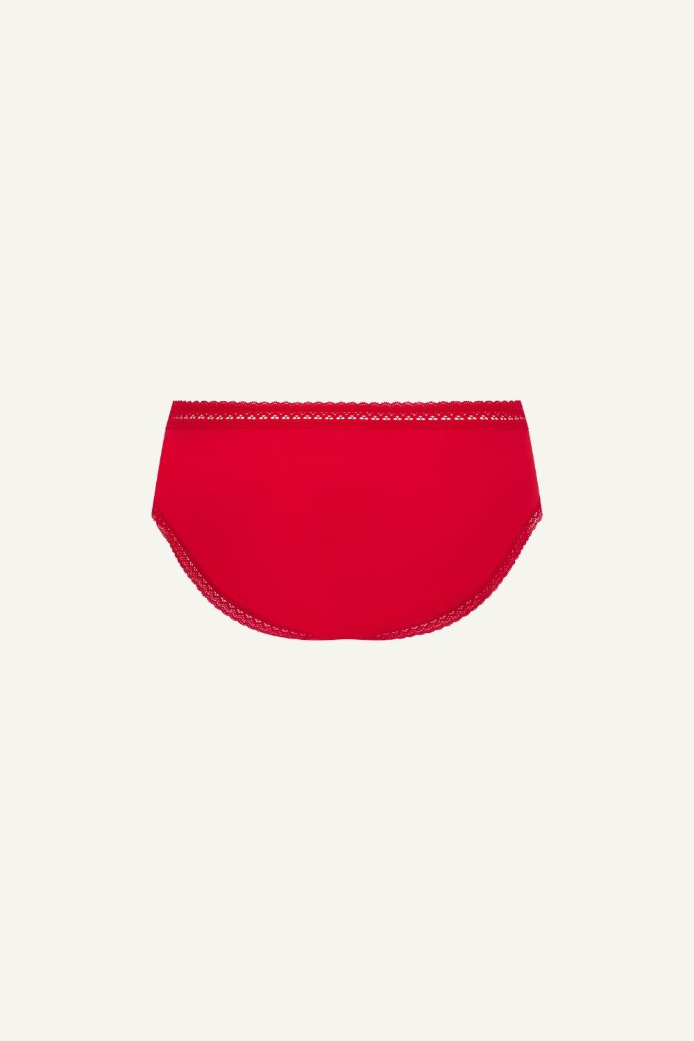 A ghost image of the back of a pair of red briefs