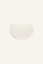 A ghost image of the back of a white pair of briefs called "The Flex Brief - Ivory" 