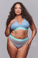 Signature Lace Fuller Cup & V Brazilian Set - Trilogy Denim