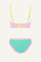 Aqua Plunge Bra And Mid Rise Brazilian Set