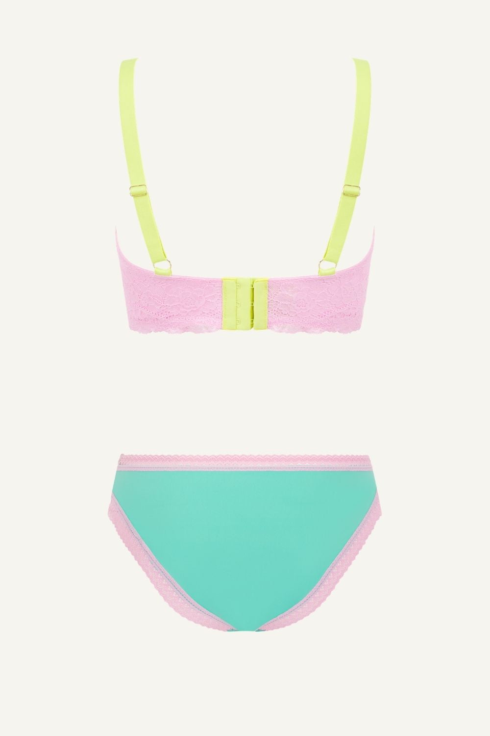Aqua Plunge Bra And Mid Rise Brazilian Set