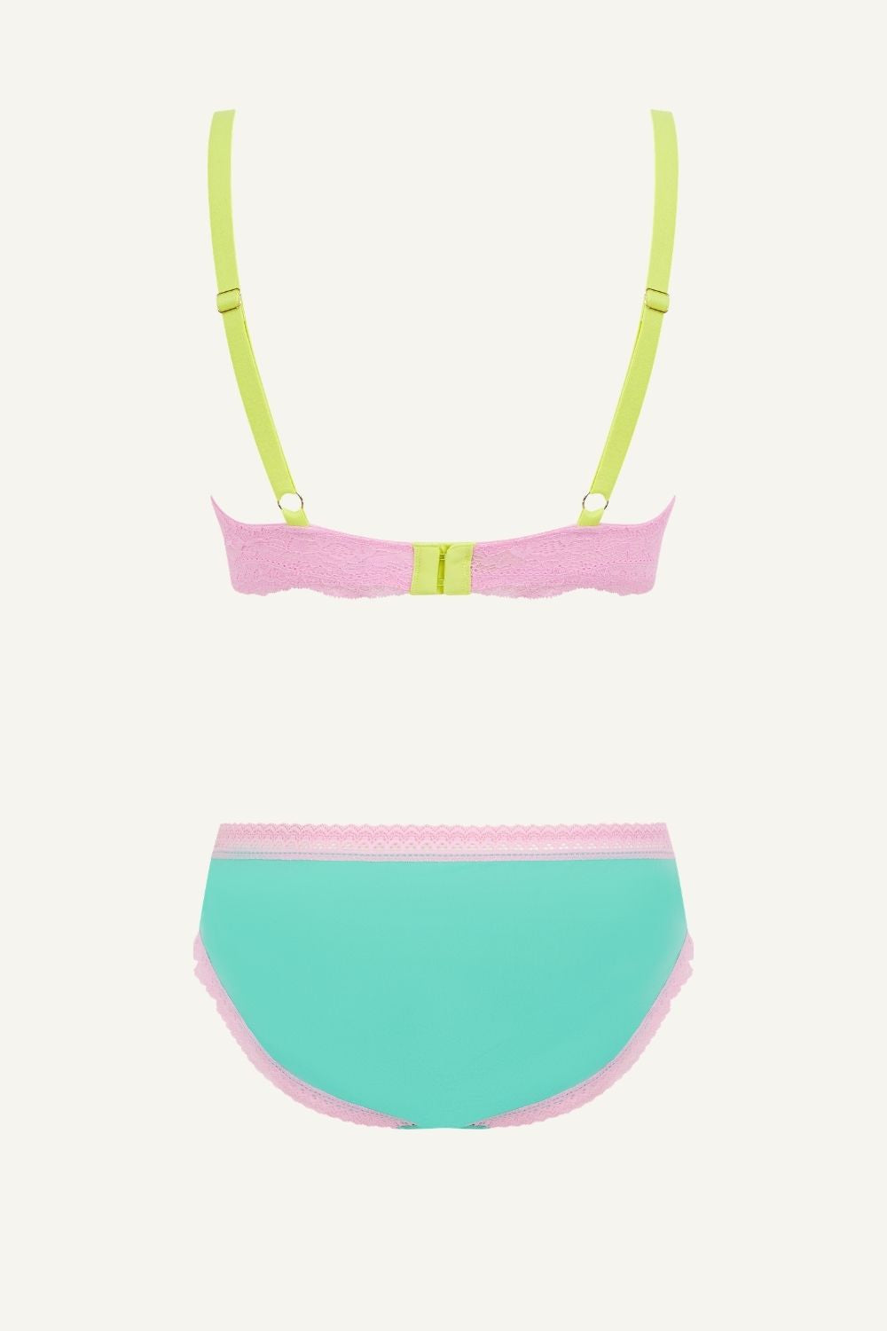 Aqua Plunge Bra And Mid Rise Brief Set