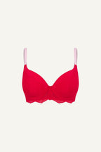 Red Plunge Bra