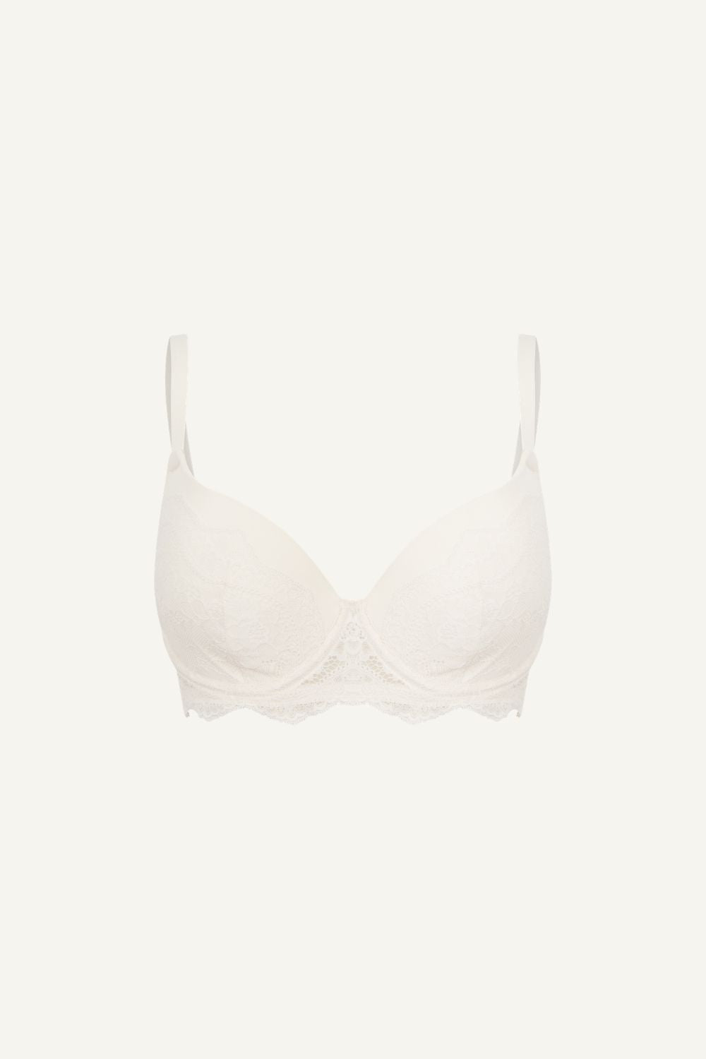 A ghost image of a white bra called the flex 