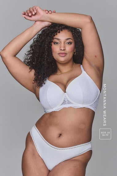 The Flex - Cheeky Brief - White
