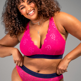 Signature Lace Fuller Cup Bra - Trilogy Pink & Navy