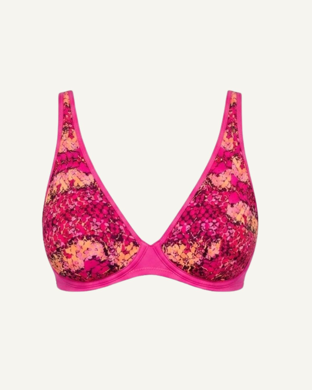 Pink Snake Print Bralette
