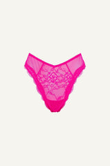 Signature Lace Mix V Brazilian - Neon Pink