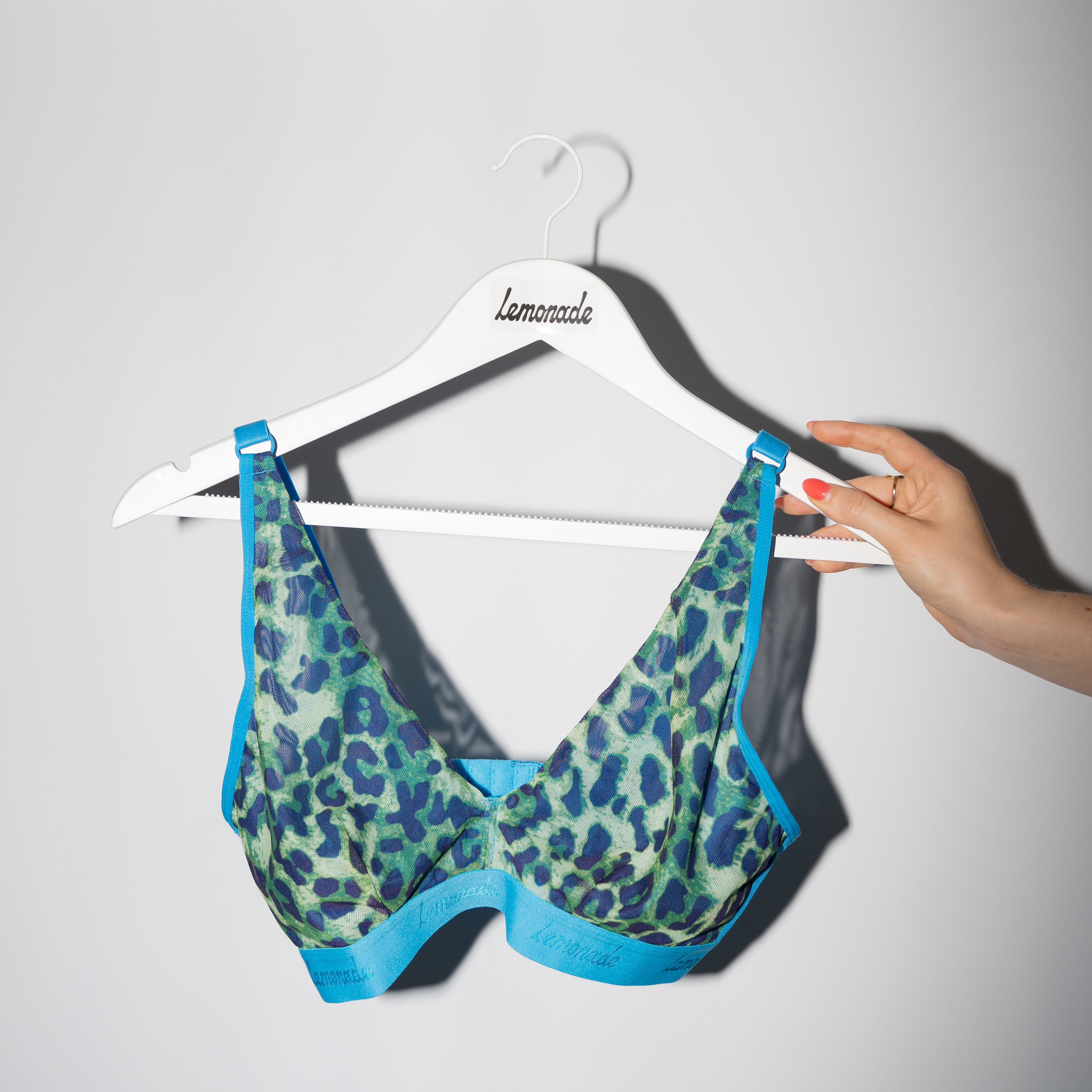 So Soft Mesh Fuller Cup Bralette - Green Leopard