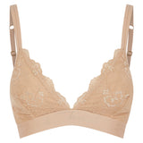 Nude Lace Bralette - Caramel