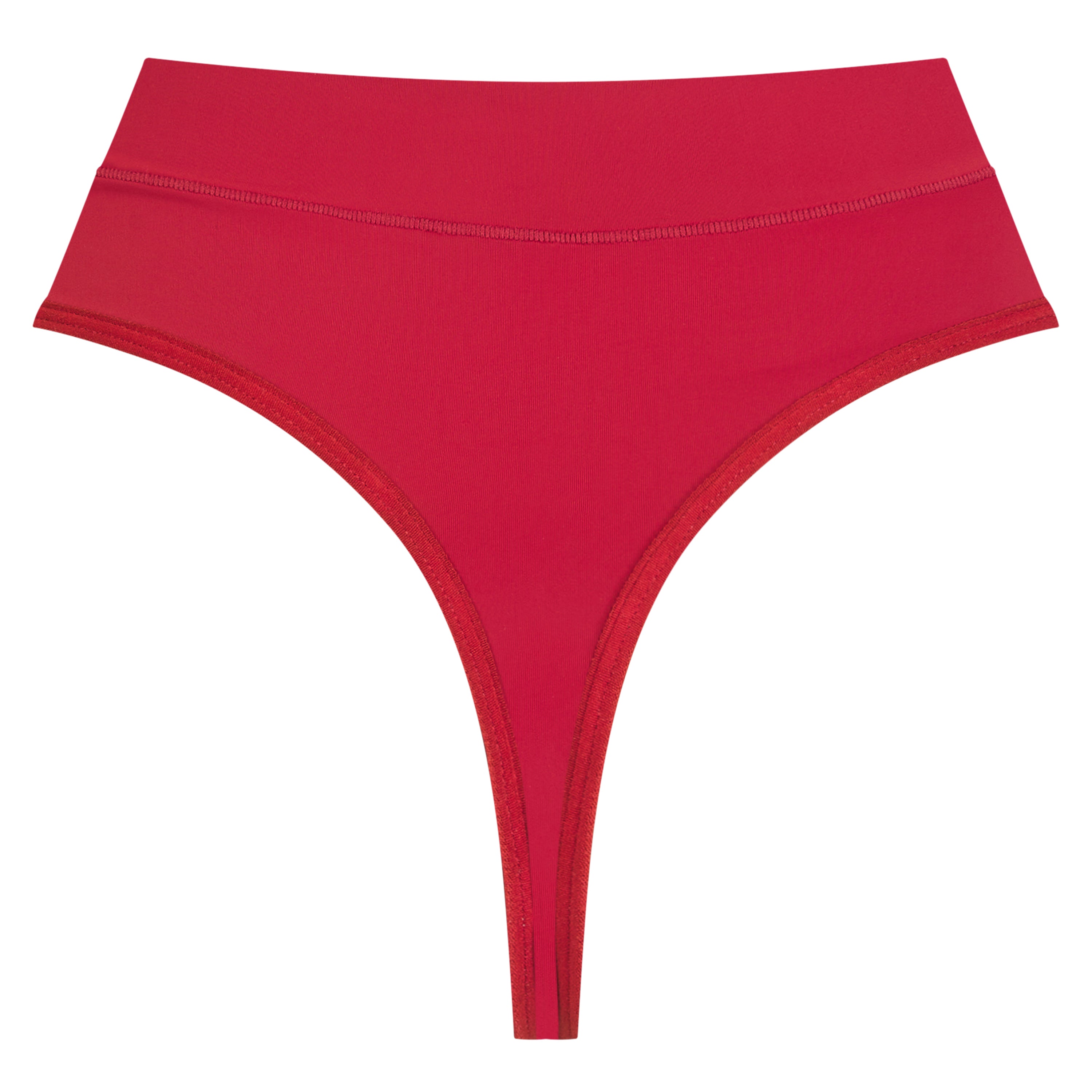 Second Skin Wrap Thong - Deep Red