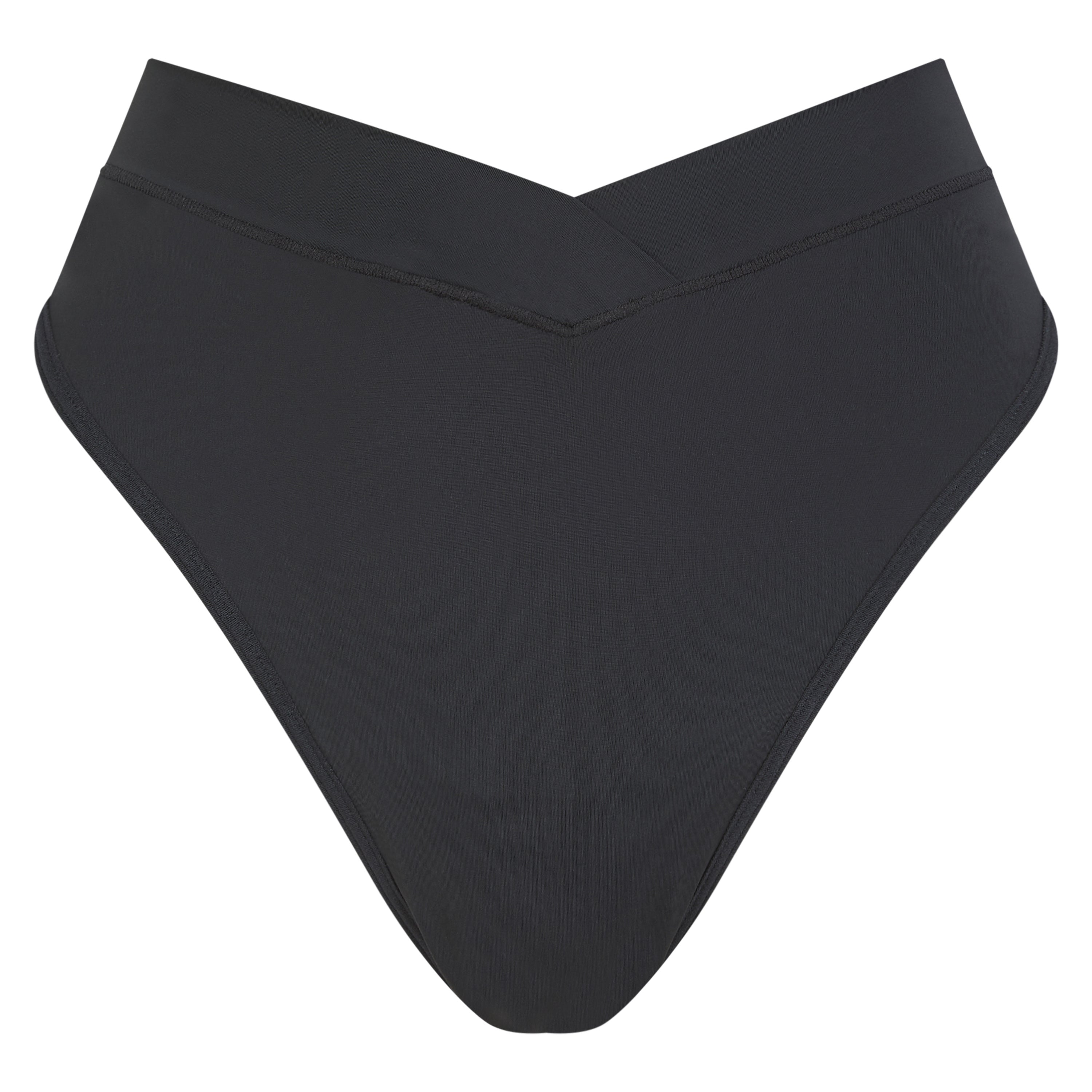 Second Skin Wrap Thong - Black