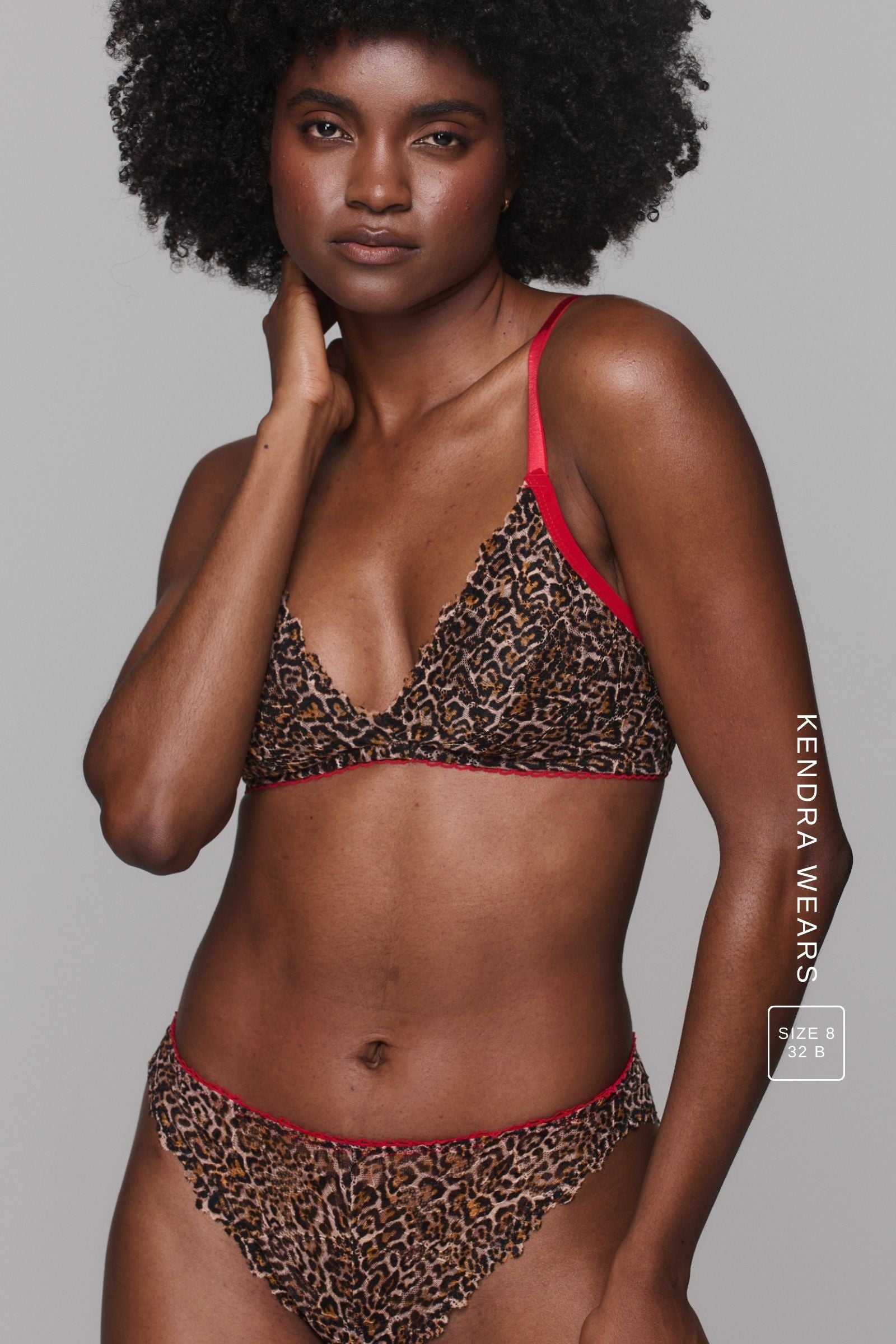Signature Lace Bralette - Leopard - Lemonade Dolls