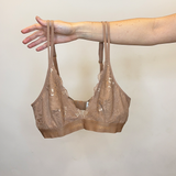 Nude Lace Bralette - Mocha