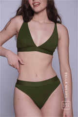 Everyday Eco Bralette - Khaki