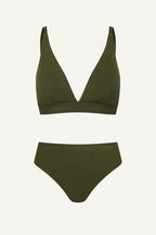 Khaki Modal Bralette & Brief Set