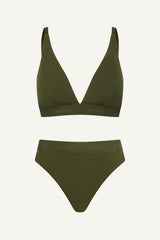 Everyday Eco Bralette & Thong Set - Khaki