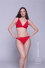Everyday Eco Bralette & Thong Set - Red
