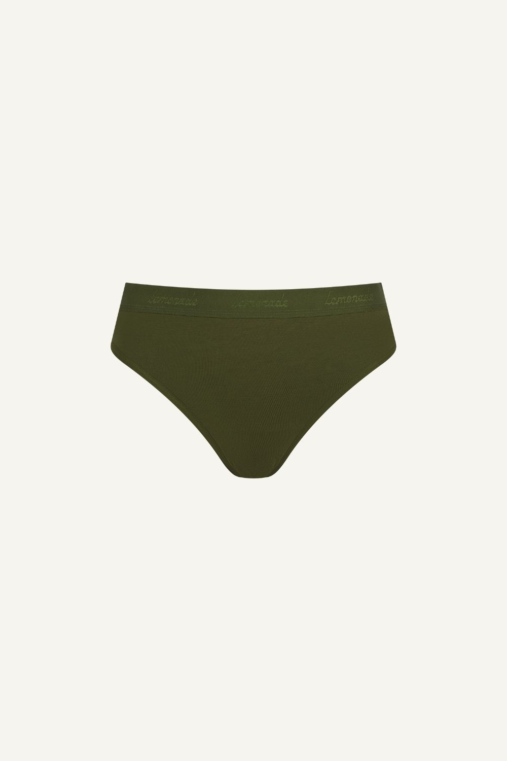 A ghost image of the front of a Khaki modal brief 