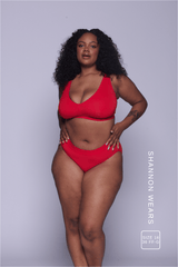 Everyday Eco Fuller Cup Bralette & Brief Set - Red