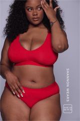 Everyday Eco Fuller Cup Bralette - Red