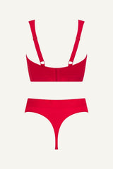Everyday Eco Fuller Cup & Thong Set - Red