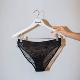 Signature Lace Brief - Black