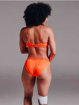 Signature Lace Bralette - Neon Orange