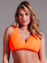Signature Lace Fuller Cup & Brief Set - Neon Orange
