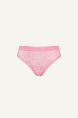 Signature Lace Brief - Pastel Pink