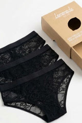 Black Lace Brief 3 Pack