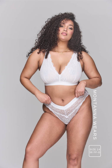 Signature Lace Fuller Cup - White