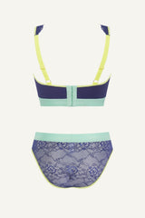 Signature Lace Fuller Cup Bralette & Brief Set - Navy Trilogy