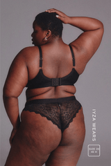 Signature Lace High Support Bralette - Black