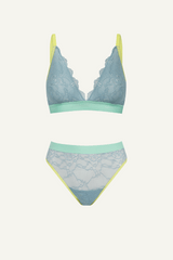 Signature Lace Bralette & High Waisted Brief Set - Trilogy Denim