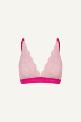 Signature Lace Bralette - Two Tone Pink