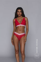 Signature Lace Bralette - Cherry Pop