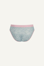 Slip Signature Lace - Bleu denim et rose