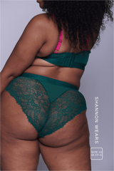 Signature Lace Synergy Brief - Forest Green