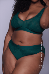 Signature Lace Synergy Brief - Forest Green