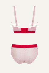 Signature Lace Fuller Cup & Brief Set - Light Pink