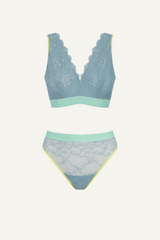 Signature Lace Fuller Cup Bralette & High Waisted Brief Set - Trilogy Denim