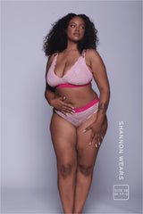 Signature Lace Fuller Cup Bralette & Brief Set - Two Tone Pink