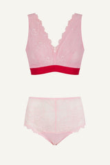 Signature Lace Fuller Cup Bralette & Short Set - Light Pink