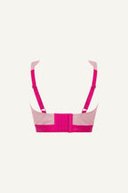 Brassière Signature en dentelle à bonnets généreux - Rose bicolore